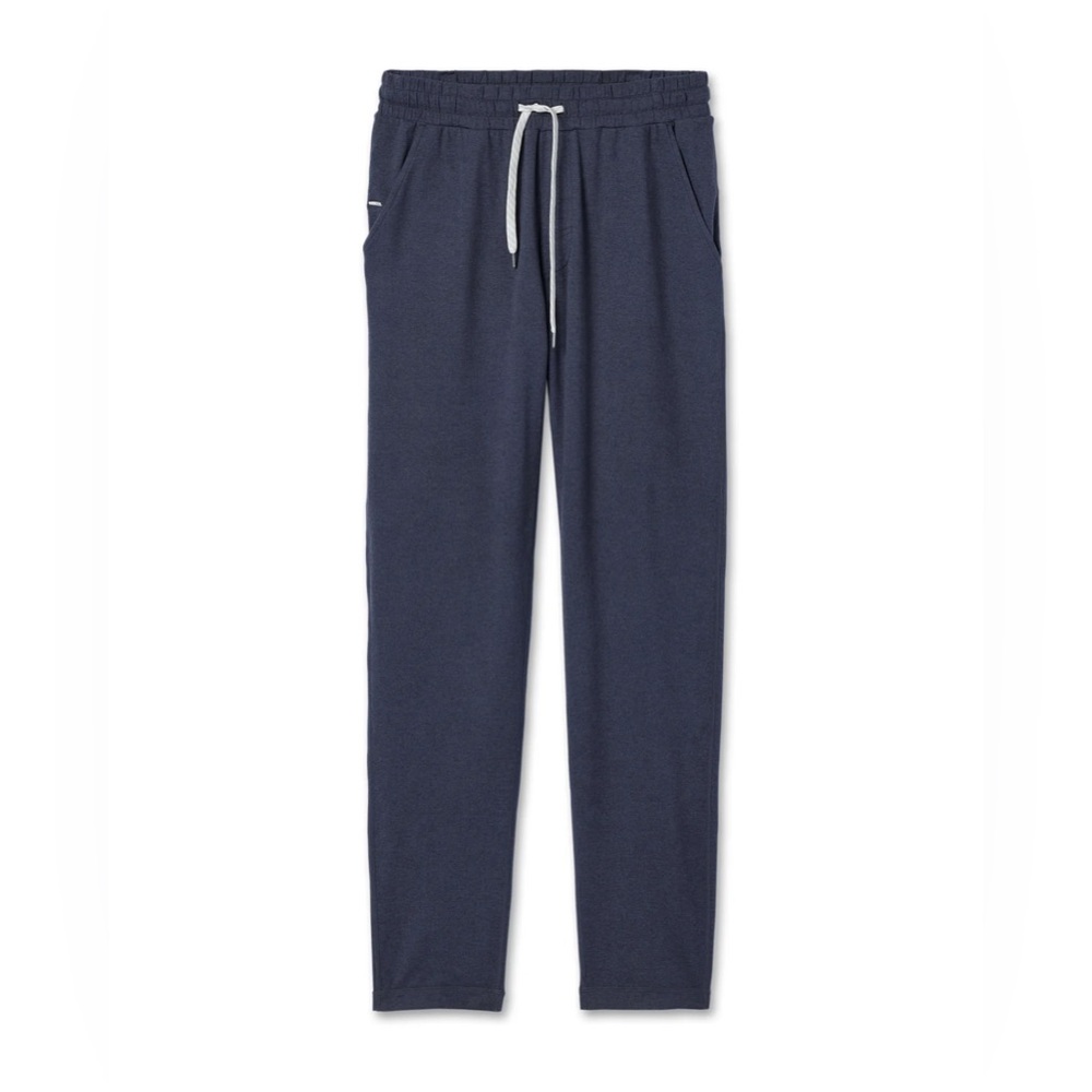 Vuori Ponto Performance Pant 30" in Midnight Navy Heather— Men’s Large